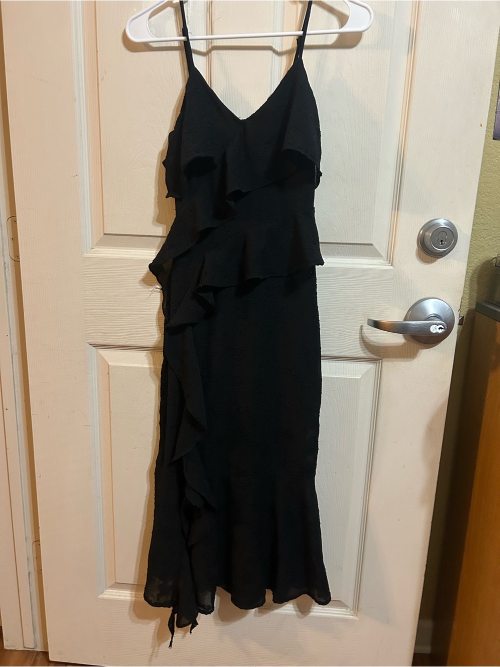 wild fable Black Ruffle Maxi dress